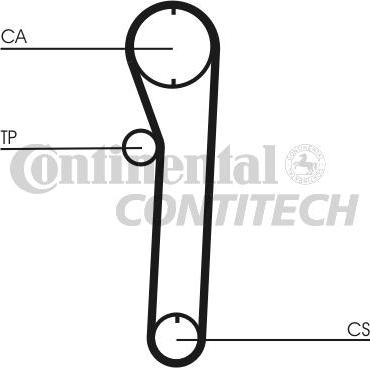 CONTINENTAL CTAM BR CT680 - Ангренажен ремък vvparts.bg