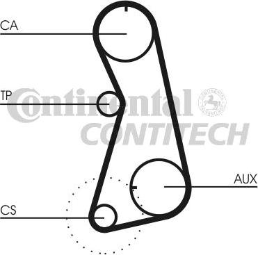 CONTINENTAL CTAM BR CT630 - Ангренажен ремък vvparts.bg