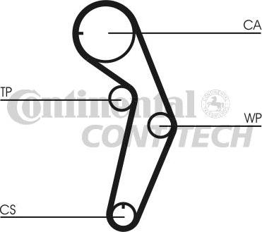 CONTINENTAL CTAM BR CT1048 - Ангренажен ремък vvparts.bg