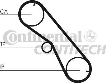 CONTINENTAL CTAM BR CT1089 - Ангренажен ремък vvparts.bg