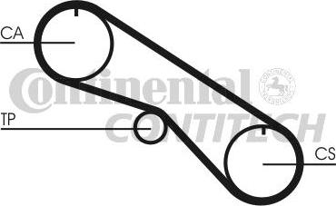 CONTINENTAL CTAM BR CT1082 - Ангренажен ремък vvparts.bg