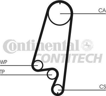 CONTINENTAL CTAM BR CT866 - Ангренажен ремък vvparts.bg