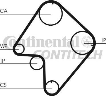 CONTINENTAL CTAM BR CT832 - Ангренажен ремък vvparts.bg