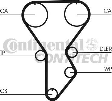 CONTINENTAL CTAM BR CT790 - Ангренажен ремък vvparts.bg