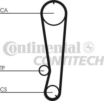 CONTINENTAL CTAM BR CT788 - Ангренажен ремък vvparts.bg