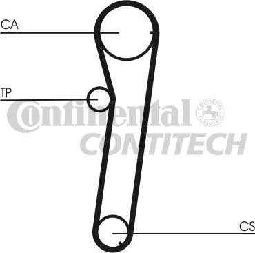 CONTINENTAL CTAM BR CT740K1 - Комплект ангренажен ремък vvparts.bg