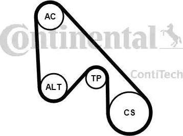 Continental 5PK1145K1 - Комплект пистов ремък vvparts.bg