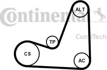 Continental 5PK1200K1 - Комплект пистов ремък vvparts.bg