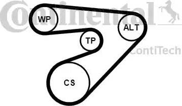 Continental 6PK1453K2 - Комплект пистов ремък vvparts.bg