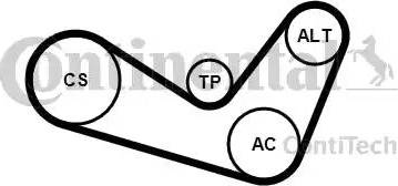 Continental 6PK1050K1 - Комплект пистов ремък vvparts.bg