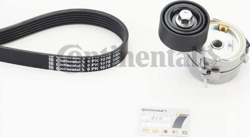 CONTITECH 6PK1070K5 - Комплект пистов ремък vvparts.bg