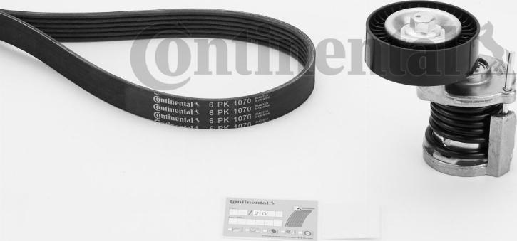 CONTITECH 6 PK 1070 K1 - Комплект пистов ремък vvparts.bg