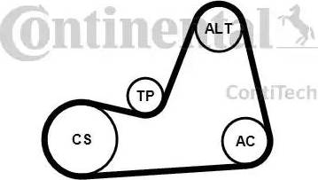 Continental 6PK1100K1 - Комплект пистов ремък vvparts.bg