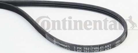 CONTITECH 3PK762 ELAST - Пистов ремък vvparts.bg