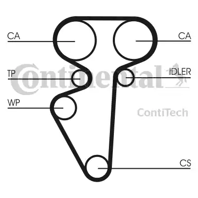 Continental CT996 - Ангренажен ремък vvparts.bg