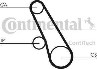 Continental CT517 - Ангренажен ремък vvparts.bg