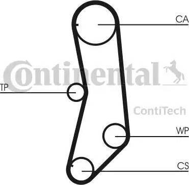 Continental CT997K1 - Комплект ангренажен ремък vvparts.bg