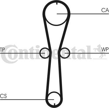 Continental CT 915WP3 - Водна помпа+ к-кт ангренажен ремък vvparts.bg