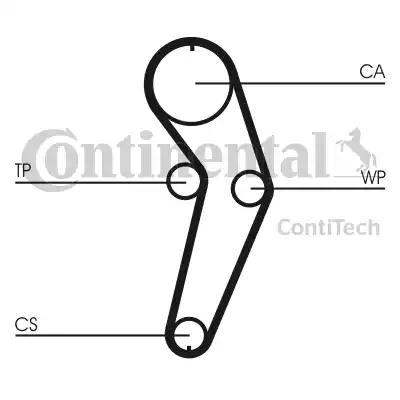 Continental CT988K2 - Комплект ангренажен ремък vvparts.bg