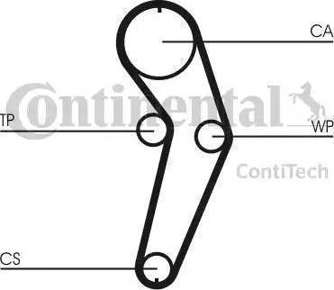 Continental CT988K3 - Комплект ангренажен ремък vvparts.bg