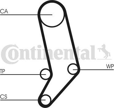 CONTITECH CT939K4 - Комплект ангренажен ремък vvparts.bg