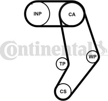 Continental CT939K6PRO - Комплект ангренажен ремък vvparts.bg