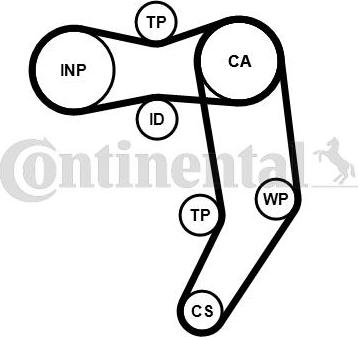 CONTITECH CT 939 WP11 PRO - Водна помпа+ к-кт ангренажен ремък vvparts.bg