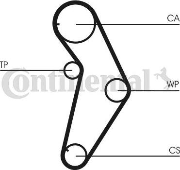 CONTITECH CT927WP1 - Водна помпа+ к-кт ангренажен ремък vvparts.bg