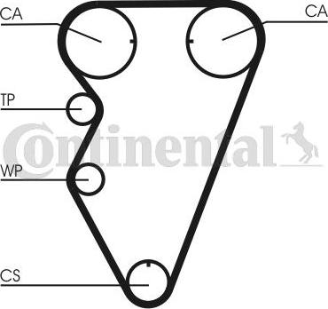 CONTITECH CT 974 WP1 - Водна помпа+ к-кт ангренажен ремък vvparts.bg