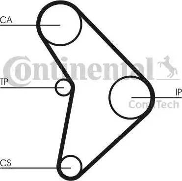 Continental CT592 - Ангренажен ремък vvparts.bg