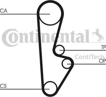 Continental CT559 - Ангренажен ремък vvparts.bg