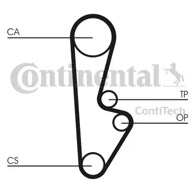 Continental CT559 - Ангренажен ремък vvparts.bg