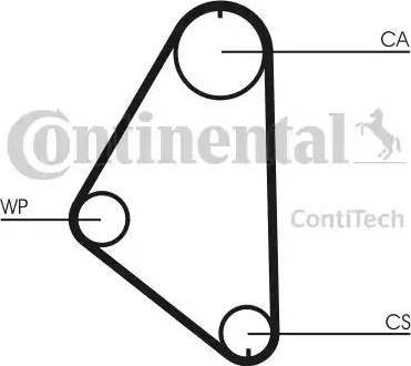 Continental CT558WP1 - Водна помпа+ к-кт ангренажен ремък vvparts.bg