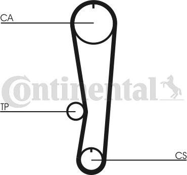 CONTITECH CT 568 K1 - Комплект ангренажен ремък vvparts.bg