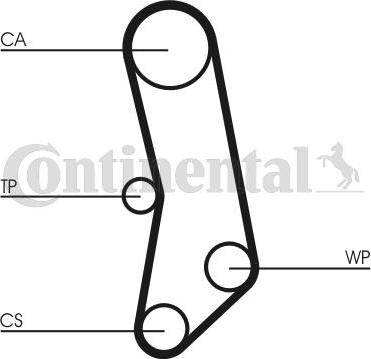 CONTITECH CT 503 K1 - Комплект ангренажен ремък vvparts.bg