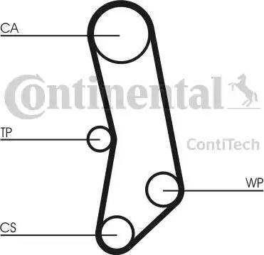 Continental CT503K1 - Комплект ангренажен ремък vvparts.bg