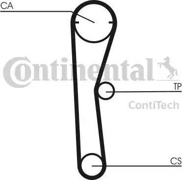 Continental CT669 - Ангренажен ремък vvparts.bg