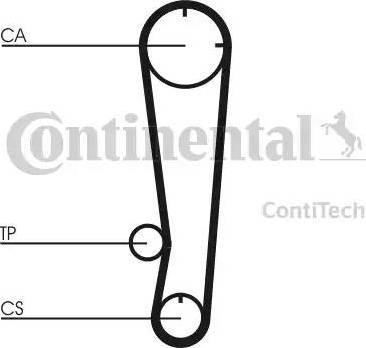 Continental CT603 - Ангренажен ремък vvparts.bg