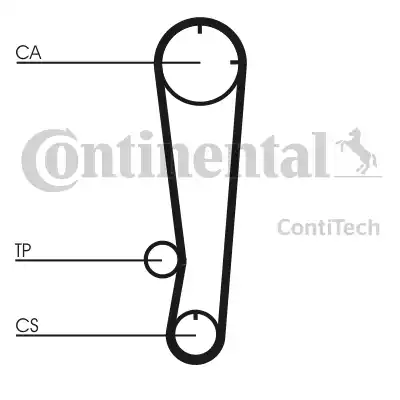 Continental CT603 - Ангренажен ремък vvparts.bg