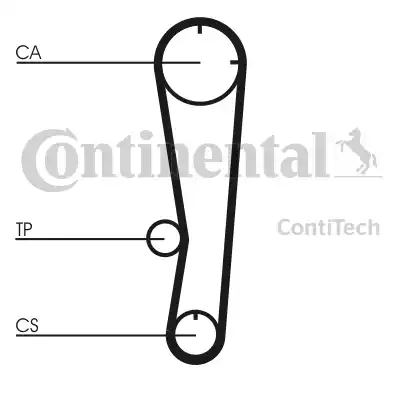 Continental CT602 - Ангренажен ремък vvparts.bg