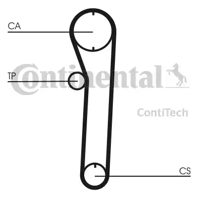 Continental CT680 - Ангренажен ремък vvparts.bg