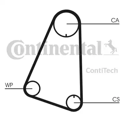 Continental CT633 - Ангренажен ремък vvparts.bg