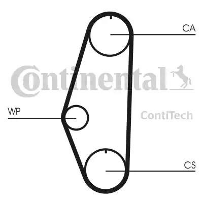 Continental CT629 - Ангренажен ремък vvparts.bg