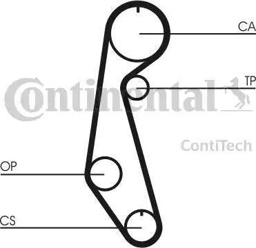 Continental CT679 - Ангренажен ремък vvparts.bg