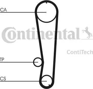 Continental CT674 - Ангренажен ремък vvparts.bg