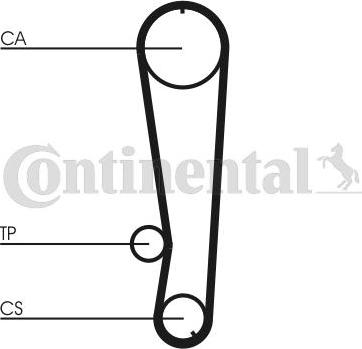 CONTITECH CT674 - Ангренажен ремък vvparts.bg