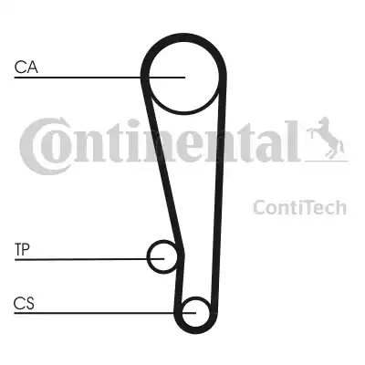 Continental CT1013K1 - Комплект ангренажен ремък vvparts.bg