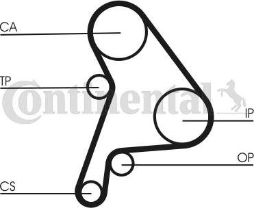 CONTITECH CT 1012 - Ангренажен ремък vvparts.bg