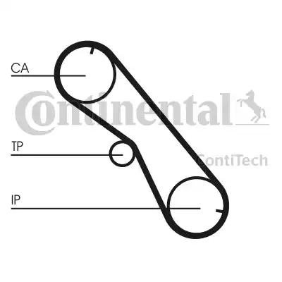 Continental CT1089 - Ангренажен ремък vvparts.bg