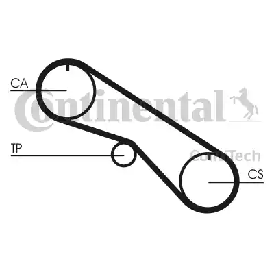 Continental CT1082 - Ангренажен ремък vvparts.bg